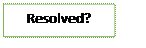 Text Box: Resolved?